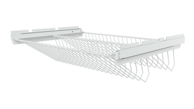 Обувница выдвижная двухуровневая Титан GS 903 белая