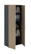 Шкаф NW 2080 закрытый вяз натуральный/антрацит