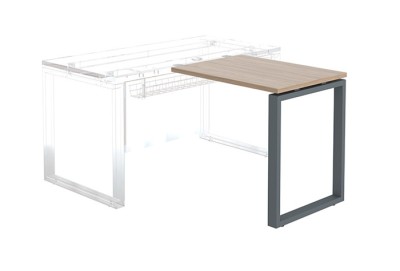 Брифинг-Приставка NTО 80 вяз натуральный/антрацит